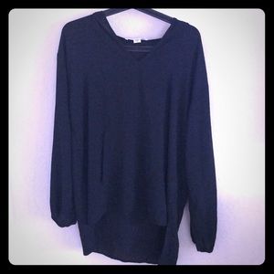 KAREN by Karen Kane black hooded top